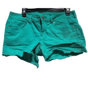 American Eagle Stretch Corduroy Shorts Teal